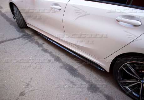 Накладки боковых порогов на BMW 3 серия G20 M Perfomance