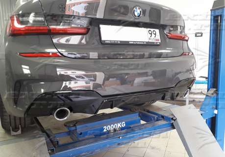 Задний диффузор на BMW 3 серия G20 M Perfomance