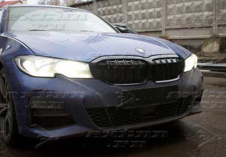 Решетка радиатора на BMW 3 серия G20 стиль M3
