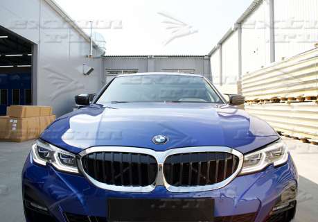 Крышки зеркал BMW 3 серия G 20 в стиле M3 карбон