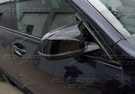 Крышки на зеркала BMW X5 G05 черные