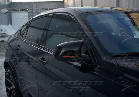 Крышки зеркал на BMW X6 F16 в стиле X6M черные