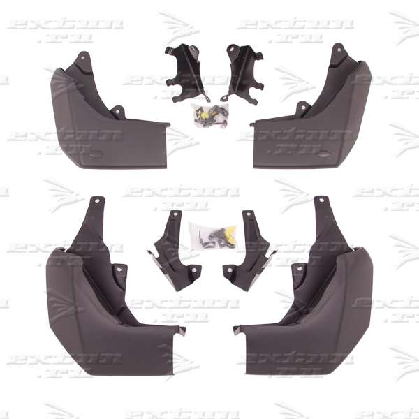 Брызговики на Land Rover Discovery 3 крашеные арки