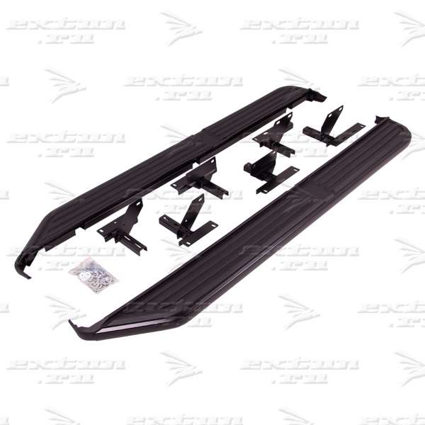 Пороги Land Rover Discovery 3 черные