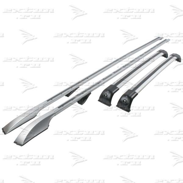 Рейлинги и поперечины на Land Rover Discovery 4 серебро