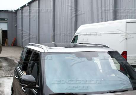 Серебристые рейлинги на Range Rover 2013-нв.