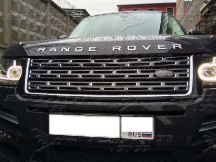 Решетка радиатора Autobiography на Range Rover 2013-нв. серебро
