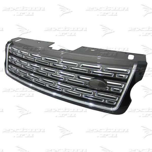 Решетка радиатора Autobiography на Range Rover 2013-нв. серебро