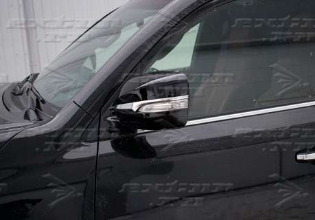 Накладки на зеркала Superior Black Lexus LX 570 