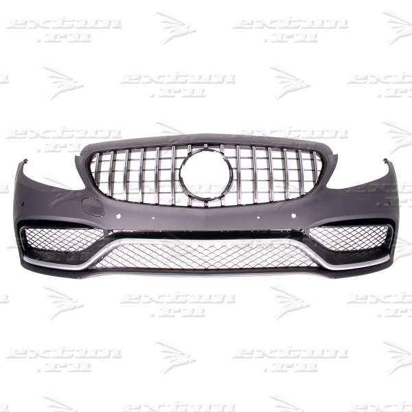 Передний бампер 63 AMG для Mercedes C-klasse W205 GT дизайн