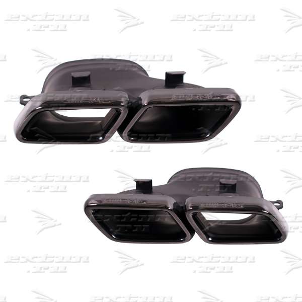 Насадки 63 AMG Mercedes C-klasse W205 Coupe черные