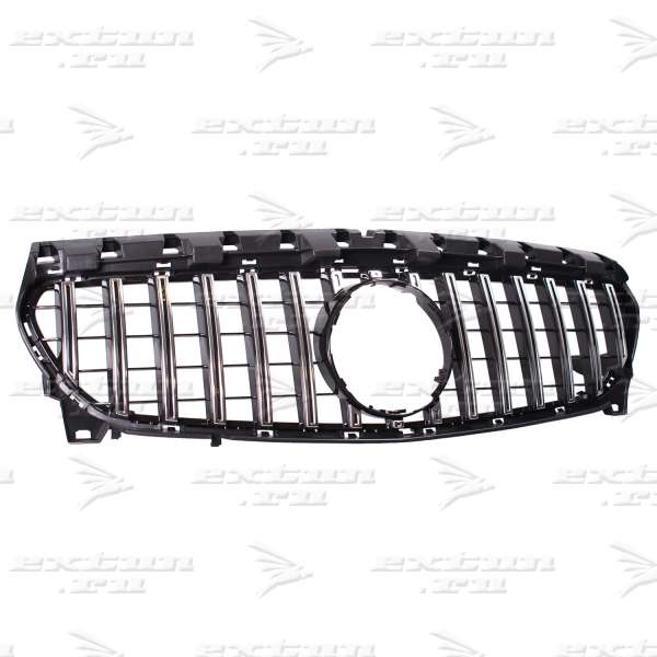 Решетка радиатора GT дизайн Mercedes CLA C117, X117 хром 2016-2019