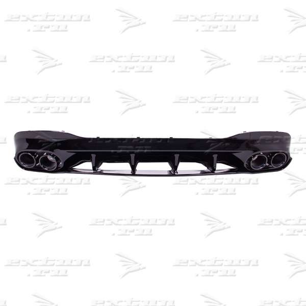 Диффузор с насадками 43 AMG на Mercedes CLA C118 X118 черный