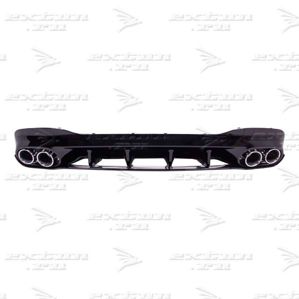 Диффузор с насадками 43 AMG на Mercedes CLA C118 X118 хром