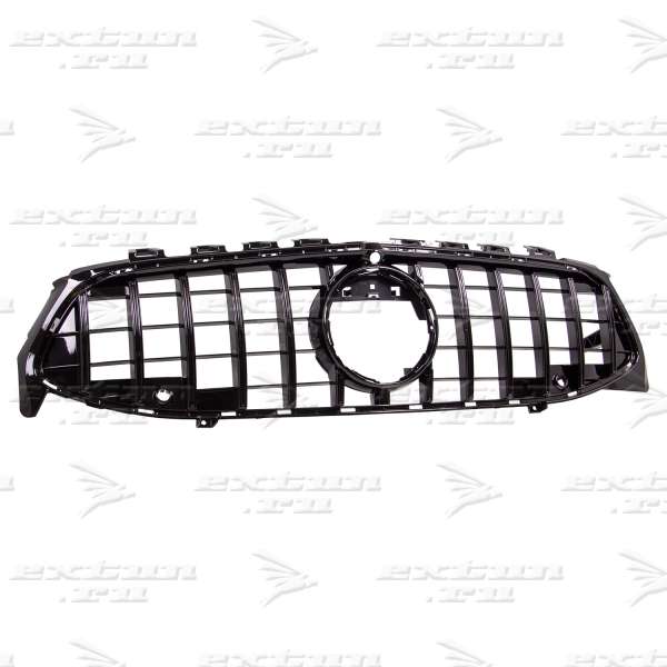 Решетка радиатора GT Mercedes CLA C118, X118 черная 2019-нв.