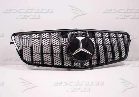 Эмблема звезда Mercedes E-klasse W212 черная