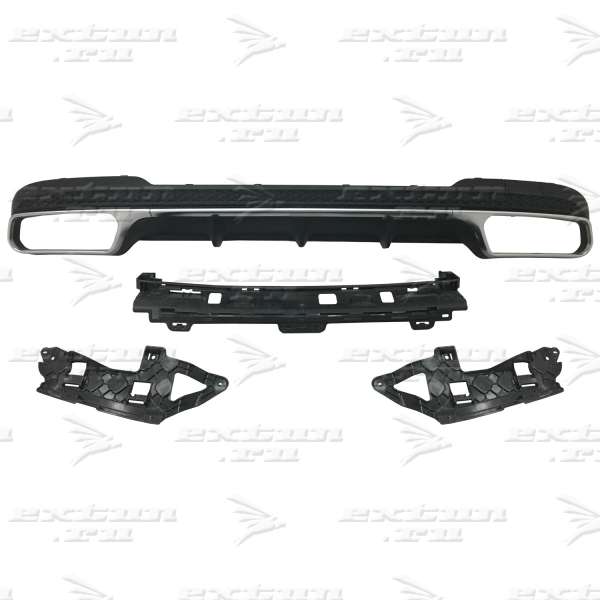 Диффузор 63 AMG Mercedes E-klasse W212 серебро