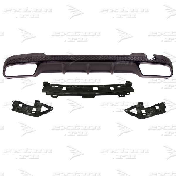 Диффузор 63 AMG Mercedes E-klasse W212 черный