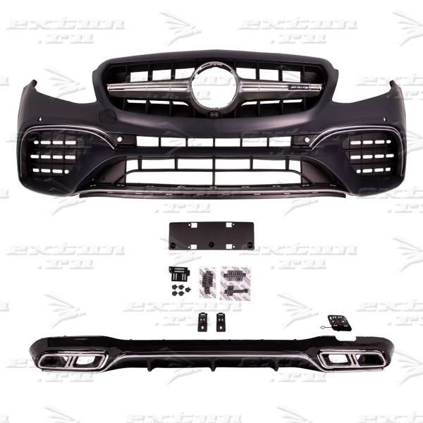 Обвес 63s AMG Mercedes E-klasse W213 серый