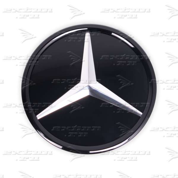 Эмблема звезда Mercedes E-klasse C207 черная