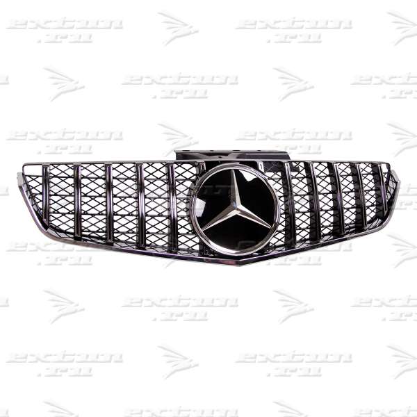 Решетка радиатора Panamericana Mercedes E-klasse C207 Coupe хром