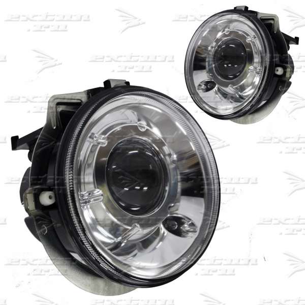 Хромированные фары на Mercedes G-klasse W463 до 2007 г.