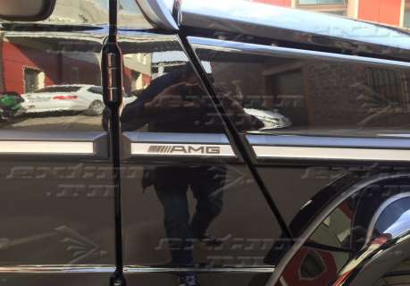Молдинги на двери AMG на Mercedes G-klasse W463 серебро