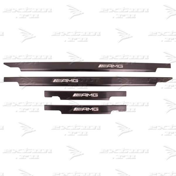 Накладки на пороги AMG на Mercedes G-klasse W 463 черные