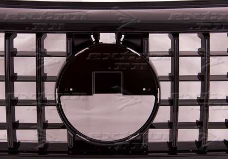 Решетка радиатора с очками 63 AMG Mercedes G-klasse W463 с 2018-нв черная с черным