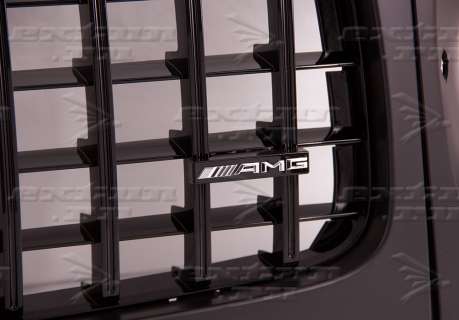 Решетка радиатора с очками 63 AMG Mercedes G-klasse W463 с 2018-нв черная