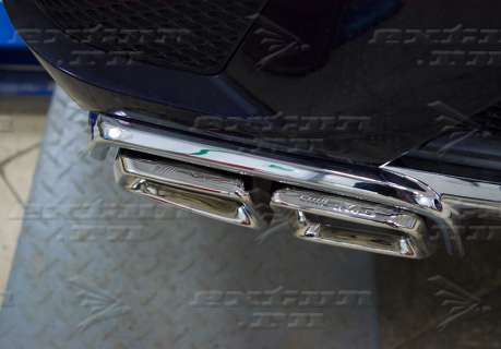 Диффузоры комплект дооснащения 63 AMG на Mercedes GL-klasse X 166 хром 