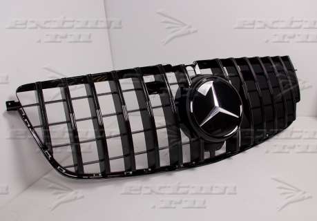 Решетка радиатора Panamericana Mercedes GL-klasse X166 черная