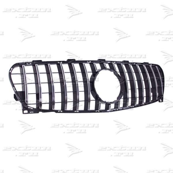 Решетка радиатора GT дизайн на Mercedes GLA X156 хром 2017-2020