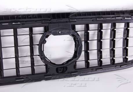 Решетка радиатора GT дизайн Mercedes GLB X247 черная для AMG бампера