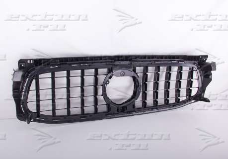 Решетка радиатора GT дизайн Mercedes GLB X247 хром для AMG бампера