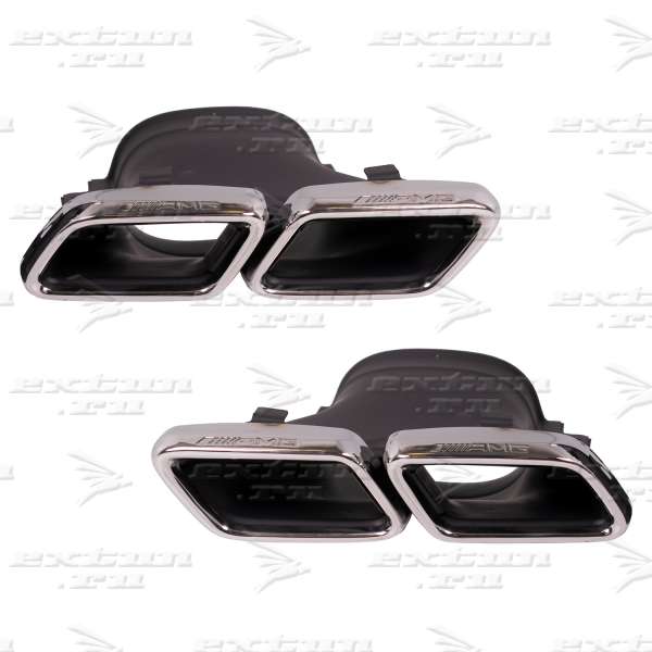 Насадки 63 AMG Mercedes GLC Coupe C253 хром