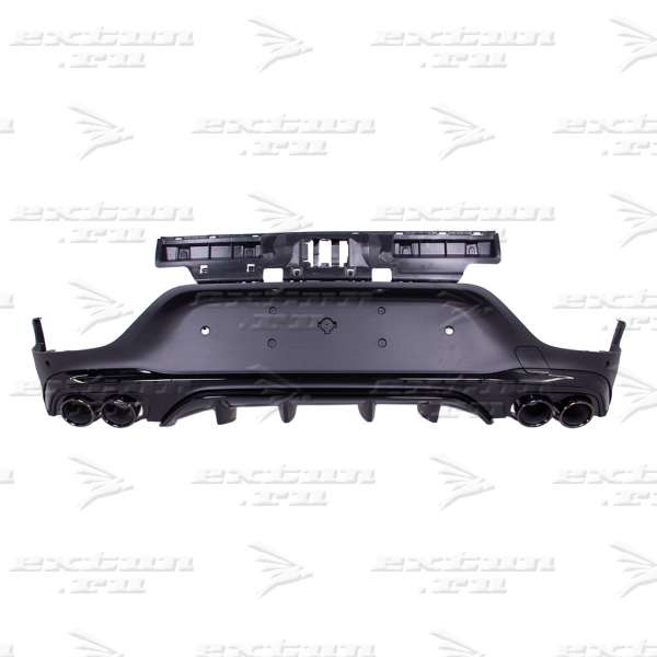 Диффузор с насадками 43 AMG Mercedes GLC Coupe C253 черный рестайлинг