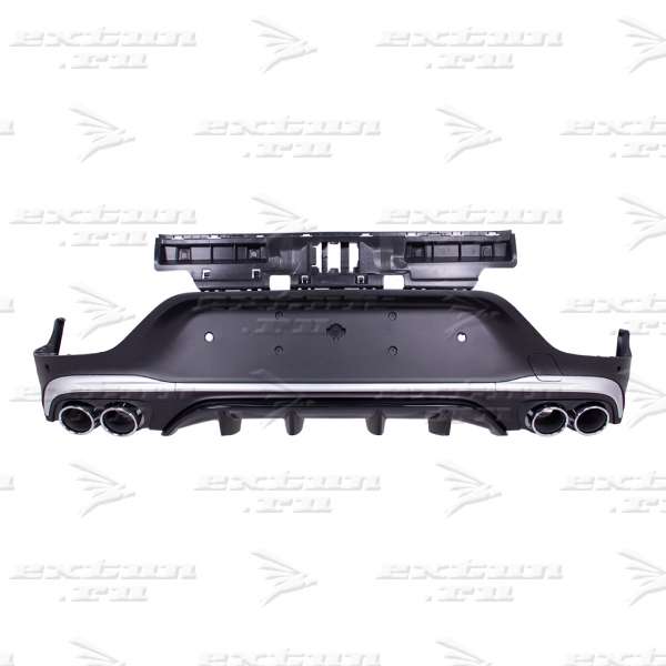 Диффузор с насадками 43 AMG Mercedes GLC Coupe C253 хром рестайлинг