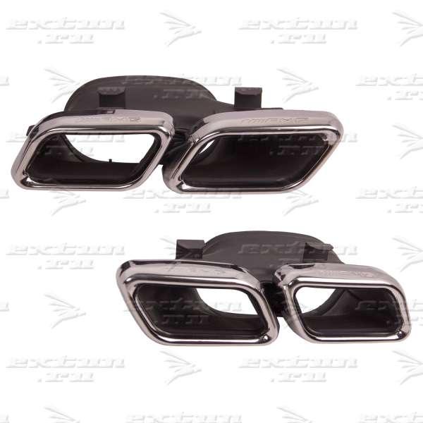 Насадки 63 AMG Mercedes GLC X253 хром