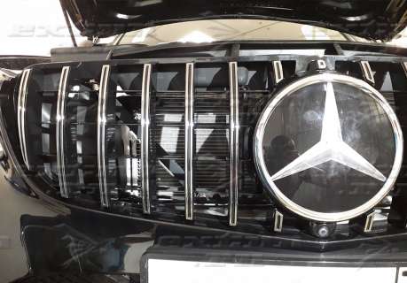 Решетка радиатора GT дизайн Mercedes GLC X253 хром