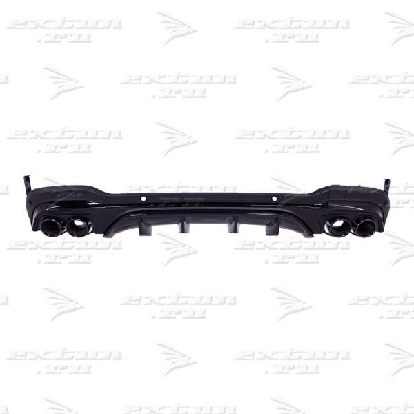 Диффузор с насадками 43 AMG Mercedes GLC X253 черный рестайлинг