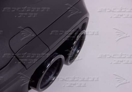 Диффузор с насадками 53 AMG Mercedes GLE Coupe C167 черный