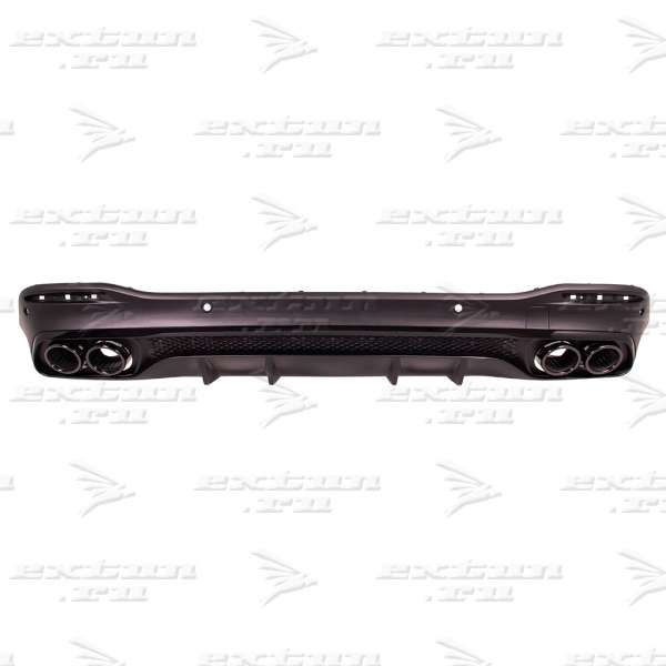 Диффузор с насадками 53 AMG Mercedes GLE V167 черный