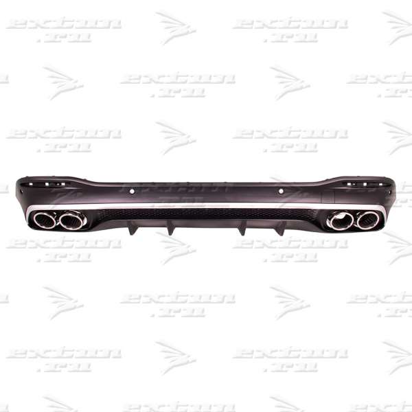 Диффузор с насадками 53 AMG Mercedes GLE V167 серебро