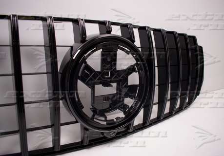 Решетка радиатора GT дизайн на Mercedes GLE V167 черная