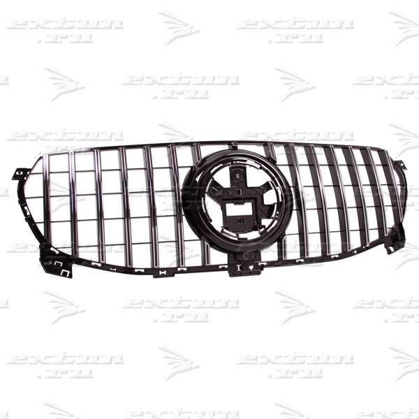 Решетка радиатора GT дизайн на Mercedes GLE V167 хром на бампер не AMG пакет