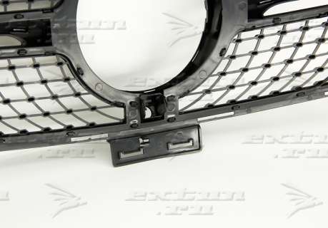 Решетка радиатора Diamond Sport на Mercedes GLE W166 черная