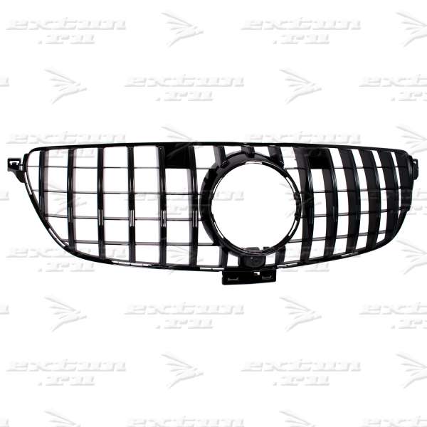 Решетка радиатора GT дизайн на Mercedes GLE W166 черная