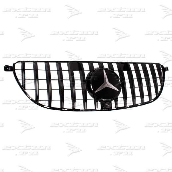 Решетка радиатора Panamericana Mercedes GLE W166 черная