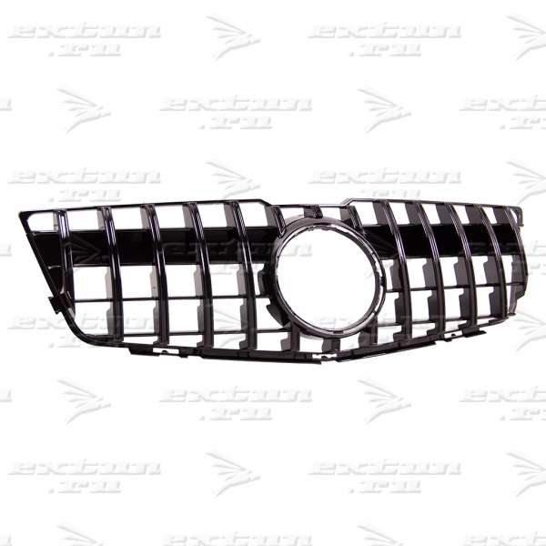 Решетка радиатора GT дизайн на Mercedes GLK-klasse X204 c 2008-2012 черная